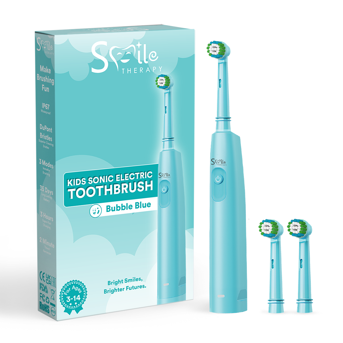 Kids Sonic Oscillating 3-In-1 Electric Toothbrush